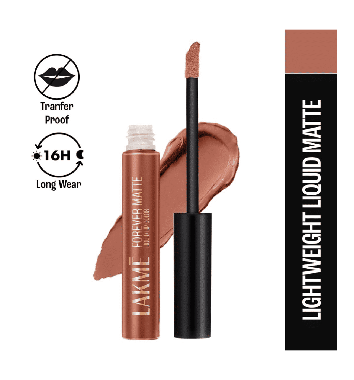 Buy Lakme Forever Matte Liquid Lip Hr Lipstick Lightweight Transferproof Nude Latte