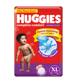 Buy Huggies Complete Comfort Wonder Pants Medium (M) Size (7-12 Kgs) Baby  Diaper Pants, 76 count, India's Fastest Absorbing Diaper with upto 4x  faster absorption