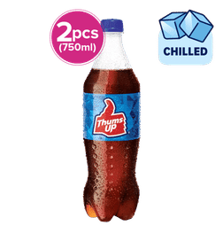 Thums Up Soft Drink Bottle, 750 ml x 2, 90 Rupees