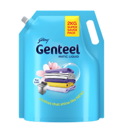 Godrej Genteel Matic Liquid Detergent Refill Pouch, 2 kg, 256 Rupees