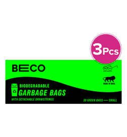 Beco Biodegradable Garbage Bag Small 43 X 48 cm, 30 bags x 3, 165 Rupees