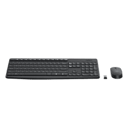 Logitech MK235 Keyboard and Mouse Set for Windows, Wireless (Black), 1 unit, 1145 Rupees