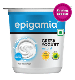 Epigamia Greek Yogurt - Natural, 400 g, 242 Rupees