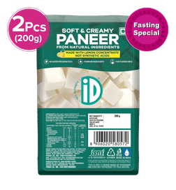 iD Fresh Soft & Creamy Paneer, 200 g x 2, 280 Rupees