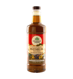 Organic India Organic Mustard Oil, (Kachi Ghani), 1 ltr, 405 Rupees