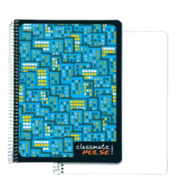 Classmate Pulse 6 Subject Spiral Notebook - | Unruled | 300 Pages | 24.0cm x 18.0cm( Assorted), 1 Piece, 125 Rupees