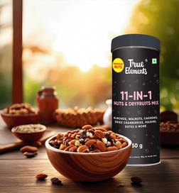 True Elements 11-in-1 Nuts & Dryfruits Mix, 850 g, 714 Rupees