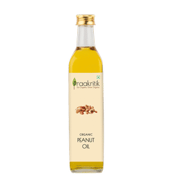 Praakritik Organic Peanut Oil, 500 ml, 248 Rupees