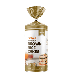 Pintola Organic Wholegrain Brown Rice Cake All Natural (Unsalted) Low Calories, 130 g, 139 Rupees
