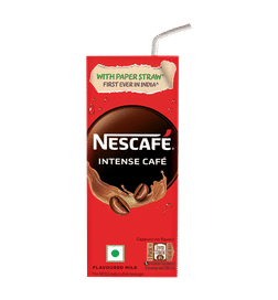 Nescafe Ready to Drink, Coffee Flavoured Milk – Intense Café, Cappucino Tetra Pack, 180 ml, 41 Rupees