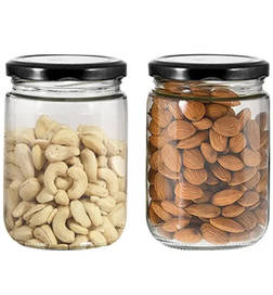 Glass ideas Melody Glass Jar (500ml, Transparent), 2 pieces, 159 Rupees