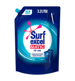 Surf Excel Matic Top Load Liquid Detergent Pouch, 3.2 L, 447 Rupees