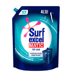 Surf Excel Matic Top Load Liquid Detergent Refill Pouch, 4 L, 549 Rupees