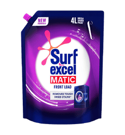 Surf Excel Matic Front Load Liquid Detergent Refill Pouch, 4 L, 649 Rupees