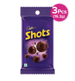 Cadbury Shots Chocolate, 14.4 g x 3, 29 Rupees