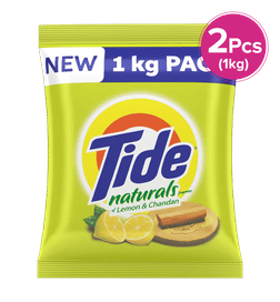 Tide Naturals Lemon And Chandan Detergent Washing Powder, 1 kg x 2, 170 Rupees