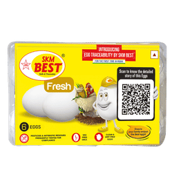 Skm Best Fresh Eggs, 6 pieces, 78 Rupees