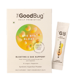The Good Bug Bye Bye Bloat Super Gut Powder, 15 pieces, 595 Rupees