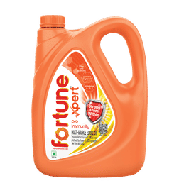 Fortune Xpert Pro Immunity Oil Blend of Rice Bran & Sunflower Oil, 5 ltr, 859 Rupees