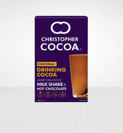 Christopher Cocoa Drinking Chocolate Cocoa Powder Dark No Sugar, 100 g, 175 Rupees