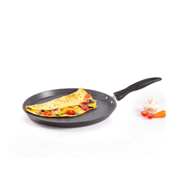 Wonderchef Duralite Die-Cast Aluminium Non-Stick Dosa Tawa (28cm, Grey, Induction Base), 1 Piece, 549 Rupees