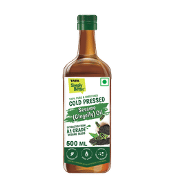 Tata Simply Better Cold Pressed Sesame Oil, Pure and Unrefined, 500 ml, 330 Rupees