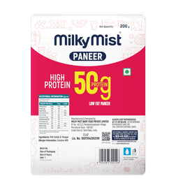 Milky Mist High Protein Low Fat Paneer, 200 g, 111 Rupees