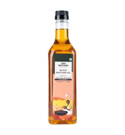 Two Brothers Organic Farms Wood Pressed Mustard Single-Filtered Oil Kachi Ghani, 1 ltr, 496 Rupees