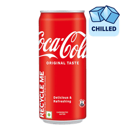 Coca-Cola soft drink, 300 ml, 40 Rupees