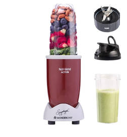 Wonderchef Nutri-Blend Activ Mixer Grinder With 2 Jars, 500W, Stainless Blade (Red), 1 unit, 1799 Rupees