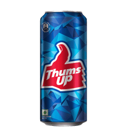 Thums Up Soft Drink Can, 300 ml, 38 Rupees
