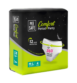 Pee Safe Disposable Period Panties For Women Leak Proof | M-L |, 4 pieces, 139 Rupees