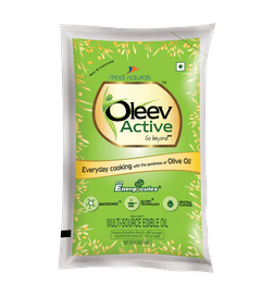 Oleev Active Cooking Olive Oil, 1 ltr, 265 Rupees