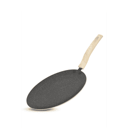 Bergner Earth Black Non-Stick Concave Tawa (26cm, Induction Bottom), 1 Piece, 599 Rupees
