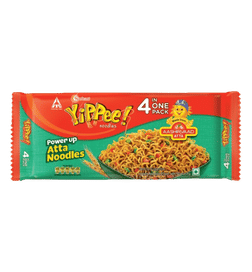 Sunfeast Yippee Power Up Atta Noodles - 4 in One Pack, 280 g, 98 Rupees