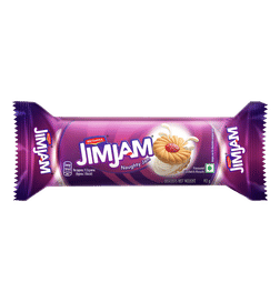 Britannia Jim Jam Biscuits-The OG biscuit with Vanilla Creme & Jammy Center, 92 g, 20 Rupees