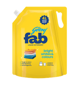 Godrej Fab Liquid Detergent Refill Pouch for Machine, 4 ltr, 368 Rupees