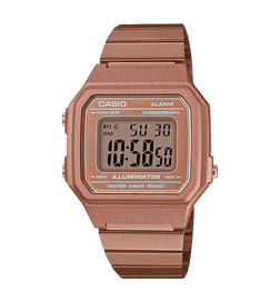 Casio Vintage B650WC-5ADF Rose Gold Digital Dial Rose Gold Stainless Steel Band D200, 1 Piece, 4136 Rupees
