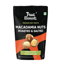 True Elements Macadamia Nuts Roasted And Salted, 120 g, 585 Rupees
