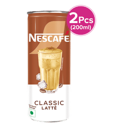 Nescafe Cafe Style Cold Coffee, Classic Latte 200 ml Pack of 2, 200 ml x 2, 99 Rupees