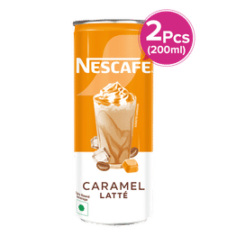 Nescafe Cafe Style Cold Coffee, Caramel Latte 200 ml Pack of 2, 200 ml x 2, 99 Rupees