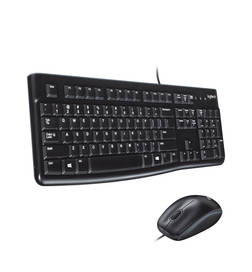Logitech Mk120 Wired Usb Keyboard & Mouse,Full-Size Keyboard,Usb Plug & Play For Pc/Laptop-Black, 1 pack, 799 Rupees