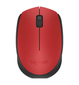 Logitech M171 Wireless Mouse For Pc/Mac/Laptop,2.4 Ghz Usb Receiver, 12-M Battery,Ambidextrous-Red, 1 unit, 595 Rupees