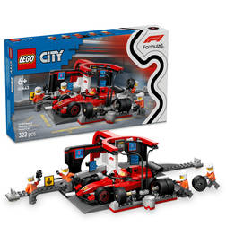 LEGO City F1 Pit Stop & Pit Crew with Ferrari Car Racing Vehicle Toy 60443, 1 pack, 2549 Rupees