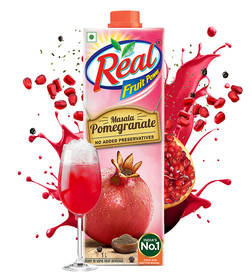 Real Masala Pomegranate Juice, 1 ltr, 75 Rupees