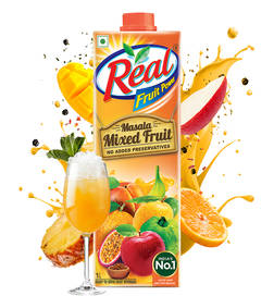 Real Masala Mixed Fruit Juice, 1 ltr, 75 Rupees