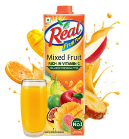 Real Fruit Power Mixed Fruit Juice, 1 L, 117 Rupees