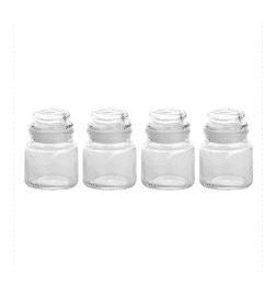 Glass ideas Spice Glass Jars (150ml, Transparent), 4 pieces, 149 Rupees