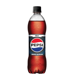 Pepsi Zero Sugar Soft Drink, 400 ml, 20 Rupees