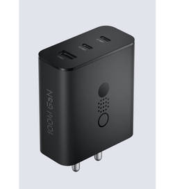 CMF by Nothing 100 W Power GaN 5 A 3 Port Mobile Charger with Detachable Cable(Dark Grey, Cable Included), 1 unit, 3999 Rupees